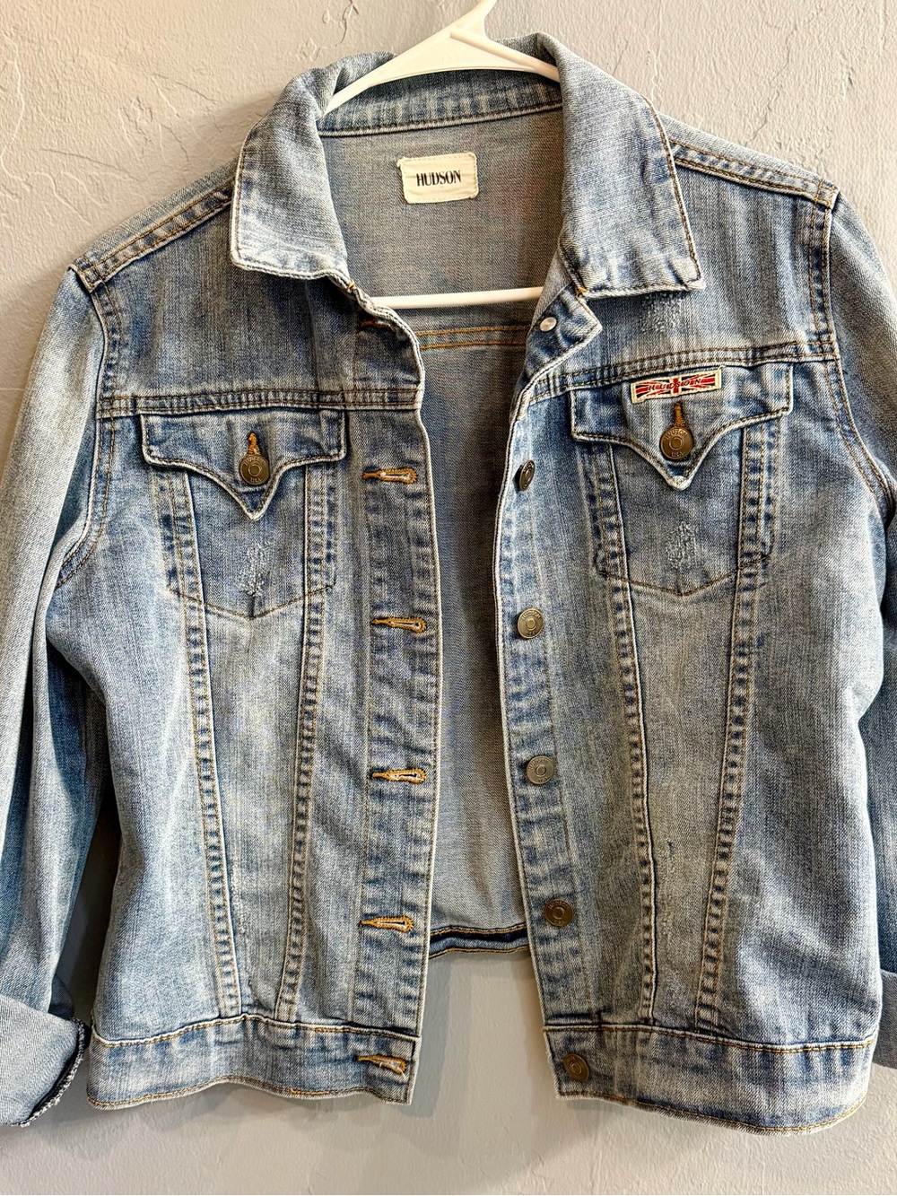 Hudson Jeans Light Wash Denim Jacket - Faded Blue